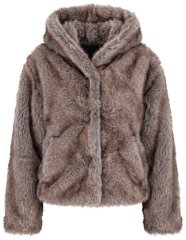 Ulla Popken 854617 Tekoturkistakki Beige