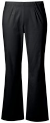 Ulla Popken 854910 Lämpimät stretch-housut joustovyötäröllä Musta