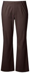 Ulla Popken 854910 Lämpimät stretch-housut joustovyötäröllä Mahonginruskea
