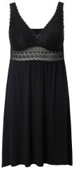 Ulla Popken 855428 Negligee pitsillä Musta