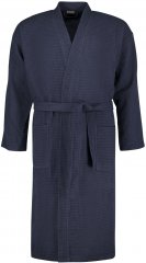 Adamo Jadon Waffelpiqué Bathrobe Navy