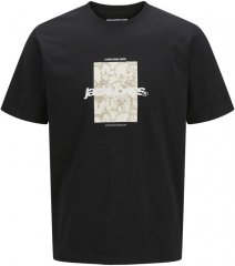 Jack & Jones Tarmac Camo Crew Neck T-Shirt Black