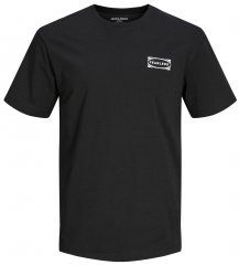 Jack & Jones JCOEDTN T-Shirt with Back Print Black