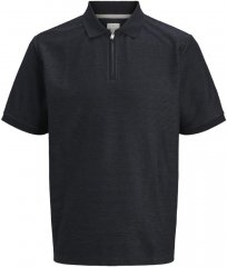 Jack & Jones Ronnie Polo with Zipper Black