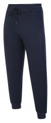 Kam Jeans 238 Quilted Jersey Joggers Navy