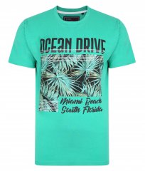 Kam Jeans Ocean Drive Crew Neck Tee Emerald
