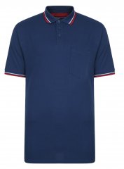 Kam Jeans Polo with Pocket Insignia Blue