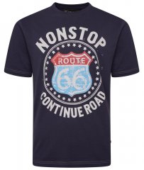 Kam Jeans 5708 Route 66 T-Shirt Navy