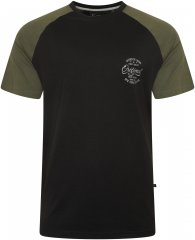 Kam Jeans 5747 Raglan T-Shirt with Print Black