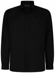 Kam Jeans 661 Classic Long Sleeve Office Shirt Black