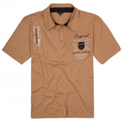 Lavecchia 610 Kauluksellinen T-paita Kamelinbeige
