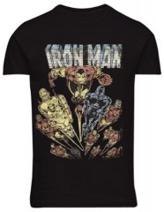 North Latitude 51349 Iron Man -painatuksella t-paita Musta