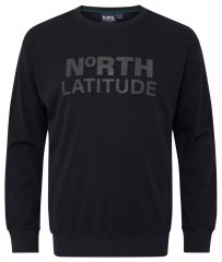 North Latitude 53123 Logollinen collegepaita Musta