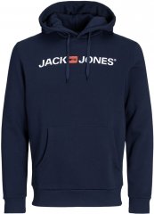 Jack & Jones ECORP Old Logo Hoodie Blue