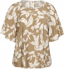 Kaffe Curve Marla Blouse Oak Chalk Leaf