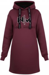 Nora Mikken KADRI WHITE Long Hoodie Burgundy