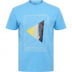 North Latitude T-Shirt Printed Turquoise