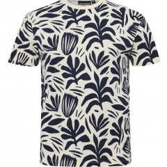 North Latitude T-shirt Allover Printed Navy