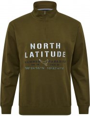 North Latitude Sweatshirt Half-Zip Green