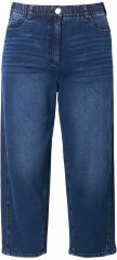 Ulla Popken Tapered Leg Mom Jeans Denim Blue