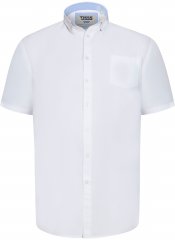 D555 James Lyhythihainen Oxford-Paita TALL Valkoinen