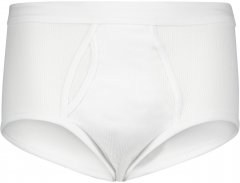 Adamo Prestige Briefs Double Ribbed White