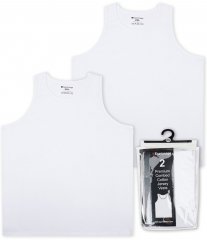 Espionage U011 Twin Pack Tanktop White