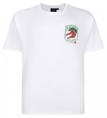Espionage T457 Spicy Chilli Painettu T-paita valkoinen