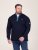 D555 Conway 2 1/4 Zip Neck Fleece Sweatshirt With Bear Logo Tummansininen - Hupparit ja collegepaidat - Miesten hupparit ja collegepaidat isot koot