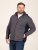 D555 Conrad Detachable Hood Bonded Fleece Zip Through Hoody Tummansininen - Hupparit ja collegepaidat - Miesten hupparit ja collegepaidat isot koot