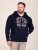 D555 Hector Adventurer Printed Zip Through Hoody Tummansininen - Hupparit ja collegepaidat - Miesten hupparit ja collegepaidat isot koot