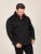 D555 Chandler Reno 1/4 Zip Neck Sweatshirt With Bear Logo Musta - Hupparit ja collegepaidat - Miesten hupparit ja collegepaidat isot koot