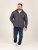 D555 Conrad Detachable Hood Bonded Fleece Zip Through Hoody Tummansininen - Hupparit ja collegepaidat - Miesten hupparit ja collegepaidat isot koot