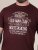 D555 Baldwin Grumpy Old Man Club Print Crew Neck T-shirt Burgundy/ Black Twist - T-paidat - Isot T-paidat 2XL – 14XL