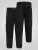 D555 Dexter 1 Cargo Jogger With Bear Embroidery TALL Musta - TALL collegehousut - TALL-collegehousut pitkille