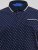 D555 Reid AOP Polo With Jacquard Collar, Pocket And Cuffs Tummansininen - Pikeepaidat - Miesten isot pikeepaidat