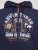 D555 Hector Adventurer Printed Zip Through Hoody Tummansininen - Hupparit ja collegepaidat - Miesten hupparit ja collegepaidat isot koot