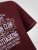 D555 Baldwin Grumpy Old Man Club Print Crew Neck T-shirt Burgundy/ Black Twist - T-paidat - Isot T-paidat 2XL – 14XL