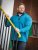 D555 Conway 1 1/4 Zip Neck Fleece Sweatshirt With Bear Logo Teal - Hupparit ja collegepaidat - Miesten hupparit ja collegepaidat isot koot