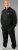20 Nodi Mistral Tracksuit in Combed Fleece Cotton Black - Verryttelypuvut - Miesten verryttelypuvut isot koot