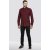 D555 Dawson Textured Shirt Dark Red - Kauluspaidat - Miesten isot kauluspaidat 2XL – 8XL
