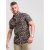 D555 Emmet Floral Shirt Black - Kauluspaidat - Miesten isot kauluspaidat 2XL – 8XL
