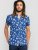D555 BURLEY Palm Tree Print Shirt - Kauluspaidat - Miesten isot kauluspaidat 2XL – 8XL