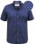 D555 Telford S/S Micro Ao Print Shirt Navy - Kauluspaidat - Miesten isot kauluspaidat 2XL – 8XL