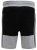 D555 Kirton Couture Elasticated Waistband Shorts Black/Charcoal - Collegehousut ja collegeshortsit - Miesten Isot collegehousut ja collegeshortsit