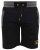 D555 Sutton Elasticated Waist Shorts With Embroidery Black - Collegehousut ja collegeshortsit - Miesten Isot collegehousut ja collegeshortsit