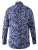D555 Harrow AOP Shirt Blue - Kauluspaidat - Miesten isot kauluspaidat 2XL – 8XL