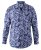 D555 Harrow AOP Shirt Blue - Kauluspaidat - Miesten isot kauluspaidat 2XL – 8XL