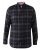 D555 Harwich Flannel Check Shirt Black - Kauluspaidat - Miesten isot kauluspaidat 2XL – 8XL