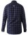 D555 Dovercourt Flannel Check Shirt Blue and Black - Kauluspaidat - Miesten isot kauluspaidat 2XL – 8XL